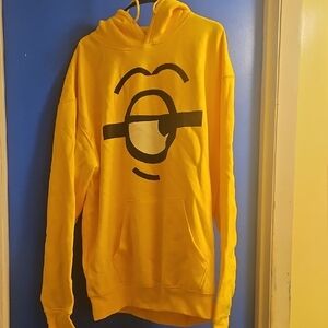 Vibrant Yellow Graphic Hoodie